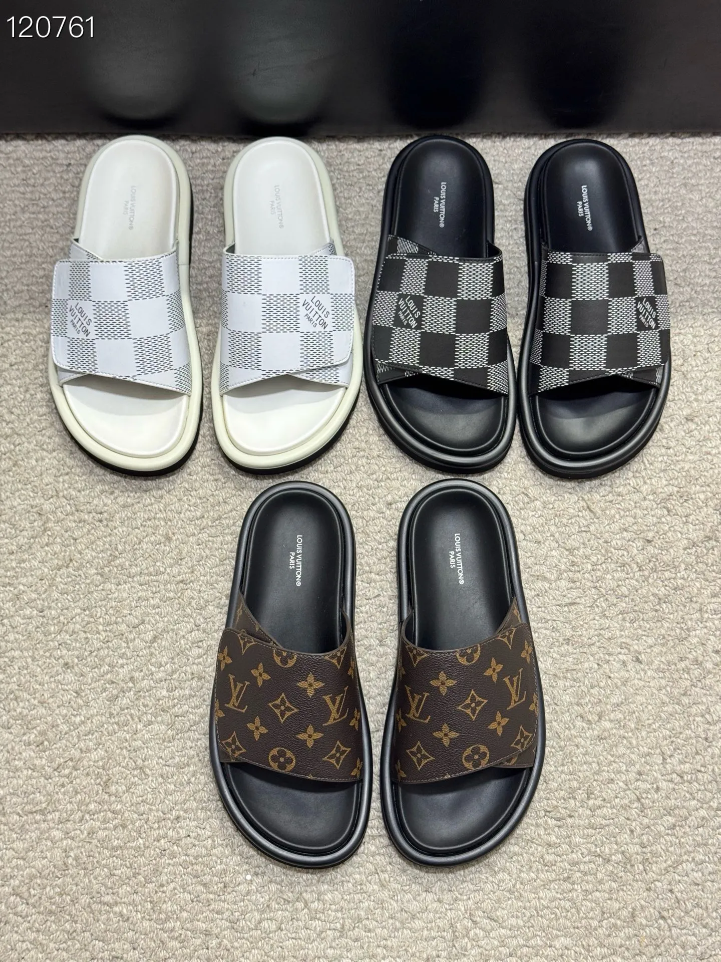Men's Men's Shoes💰360 [New Style]🦇🦇Top Original [Louis Vuitton] Slippers for Couples👫Spring and Summer Style🎯🎯As an active family in the fashion industry ⭐ Lv takes bold innovation as its true nature ⚡Fabric and floral with hardware🔥Clean and neat ⚡Fashionable and elegant🌹Multiple colors available Size: 36-44 (45. Customized